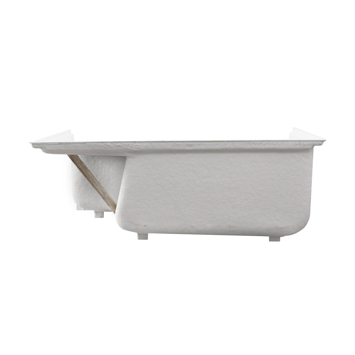 Gray Single Threshold Shower Base with Left Hand Drain and Integral Right Hand Seat S75805