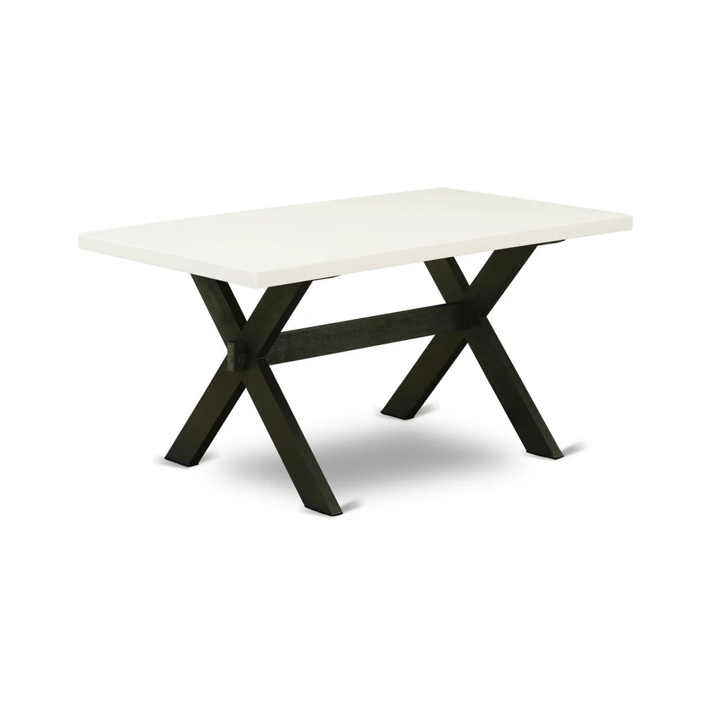 6-Pc Dining Table Set with Parson Chairs and Bench C593020