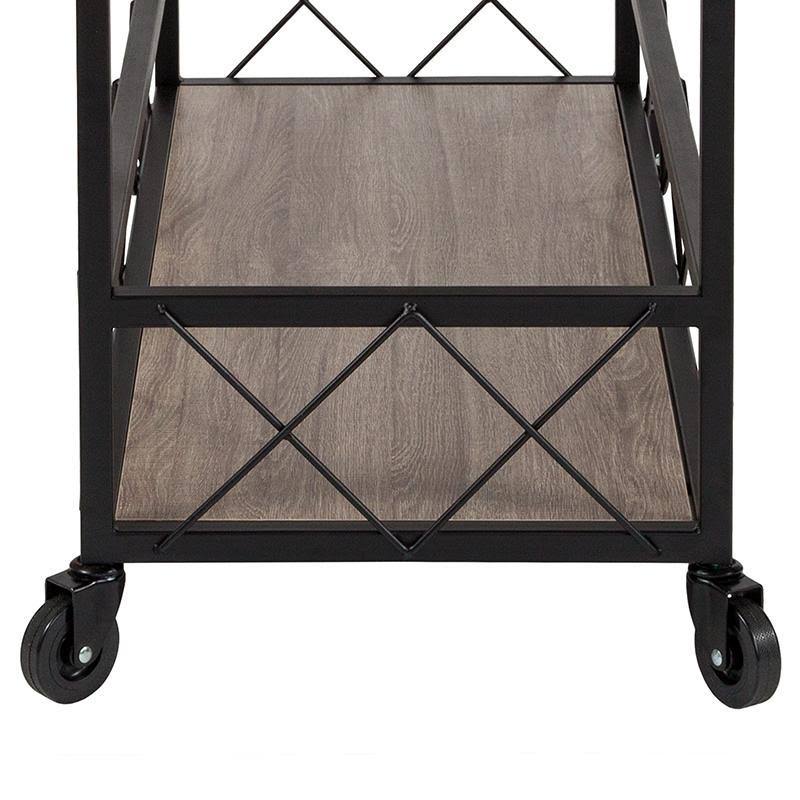 Oak Wood Kitchen Bar Cart M29687