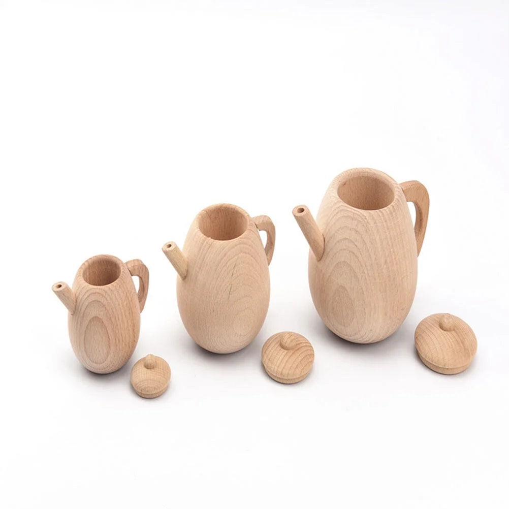 Solid Wood Tea Pot Toy B9842