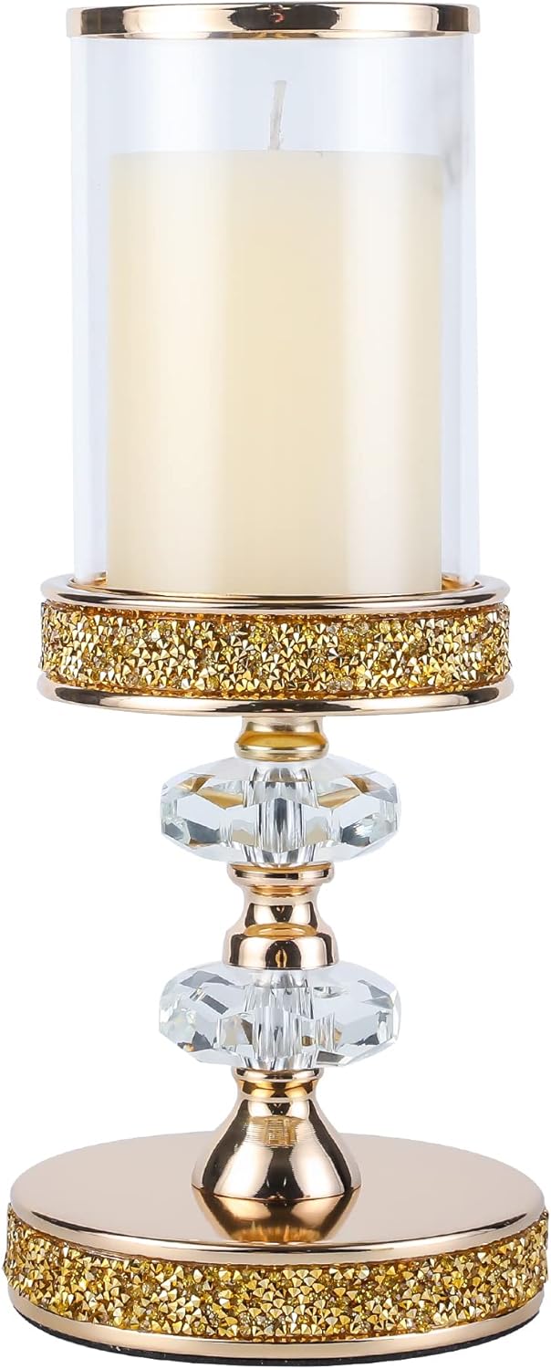 Crystal Pillar Candle Holder Z907639