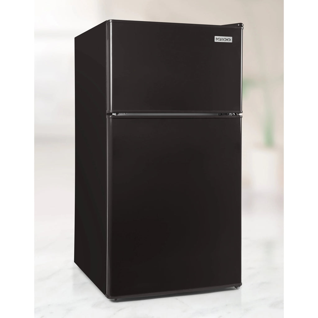 3.2 Cu. Ft. Double Door Refrigerator With Freezer, Black G911