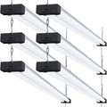 6 Pack 4 ft Linkable Integrated T8 LED Shop Light M121