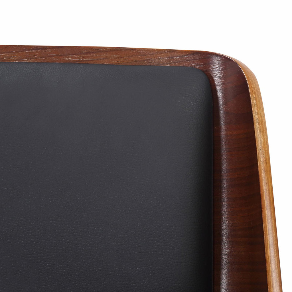 Faux Leather and Wood Side Chair L76303