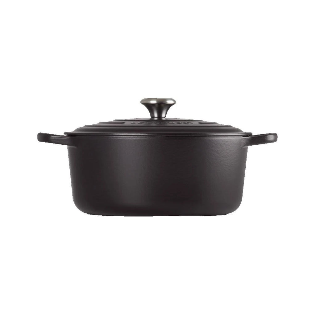 Satin Black Cast Iron Casserole D945