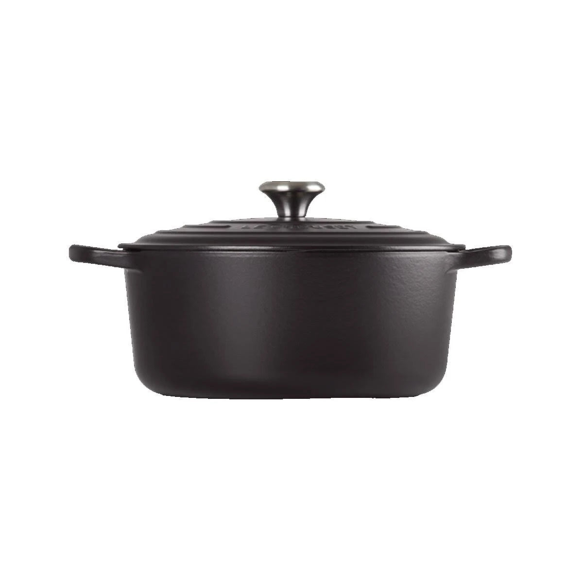 Satin Black Cast Iron Casserole D945