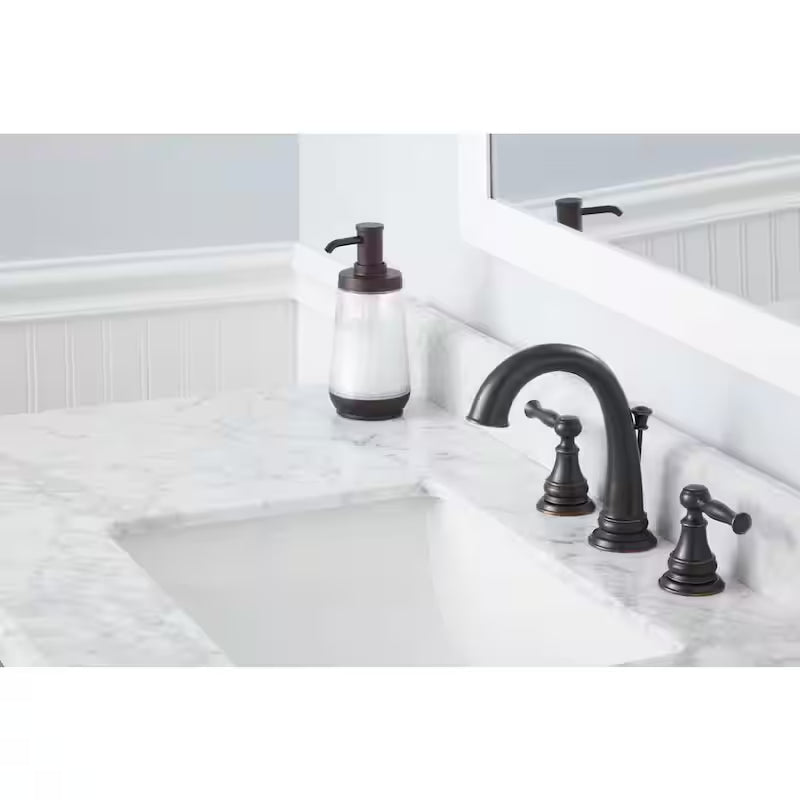 8 in. Widespread Double-Handle High-Arc Bathroom Faucet in Bronze X6649