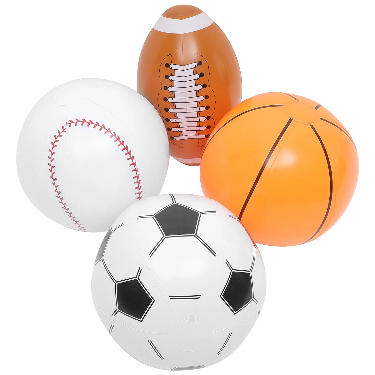 Inflatable Beach Ball Set of 4 H595