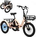 24 26 3 Wheel 350W 36V 7 Speeds Electric Tricycle with Large Basket A33525
