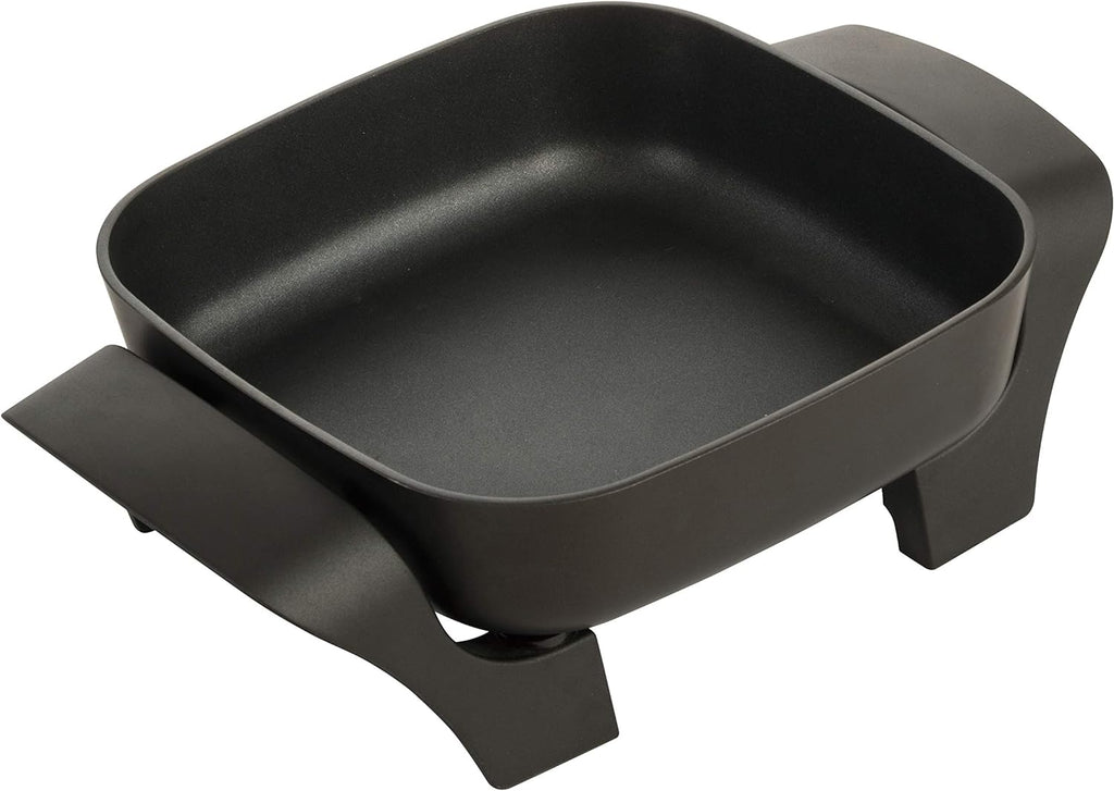 8-Inch Nonstick Electric Skillet With Glass Lid, Black M777