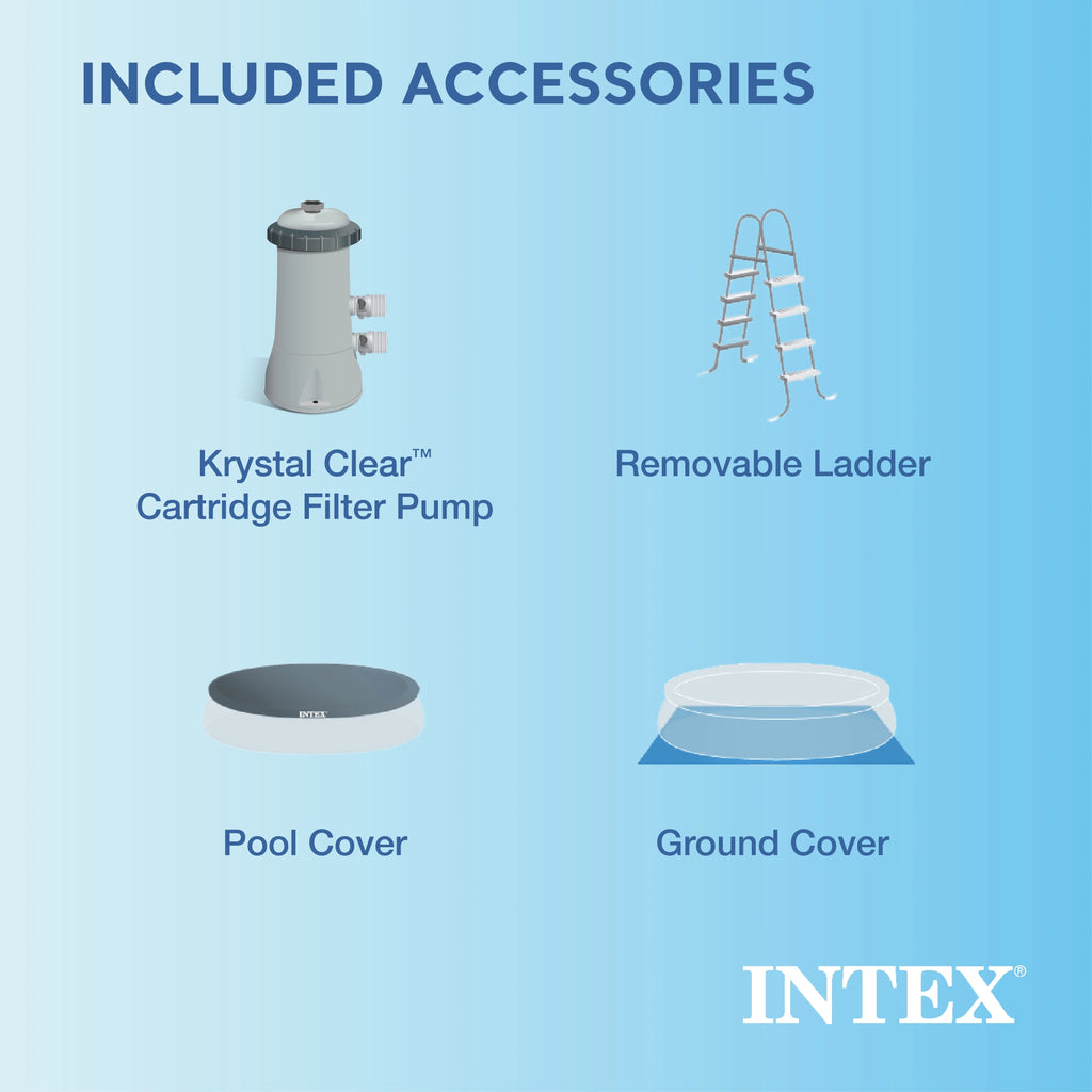 15' x 48 Inflatable Above Ground Swimming Pool with Ladder & Pump Y716282