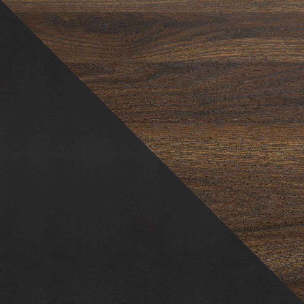 Set of 2 Dark Walnut Round Side Tables J7746