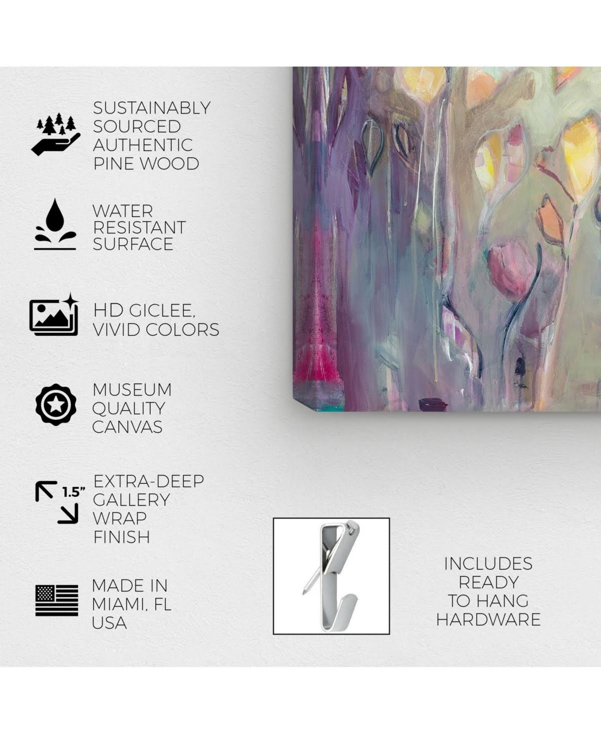 Purple Butterfly Canvas Z129