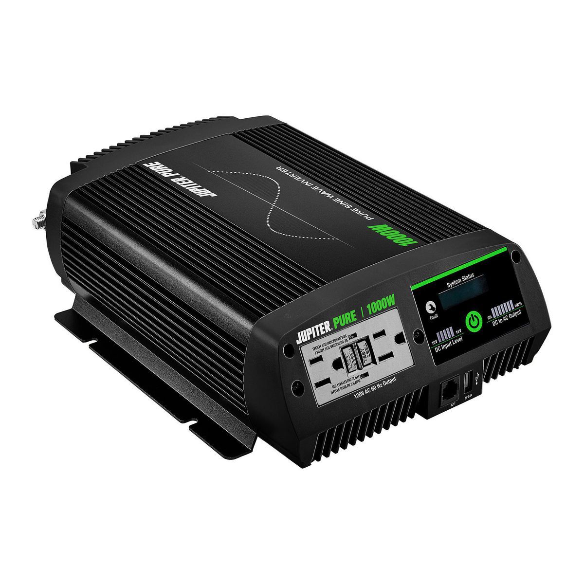 1000 Watt Continuous 2000 Watt Peak Pure Sine Wave Power Inverter H14571