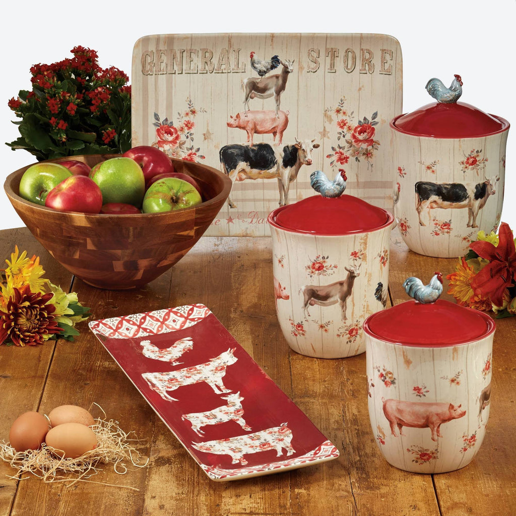 Farmhouse Canister Set of 3 H500636