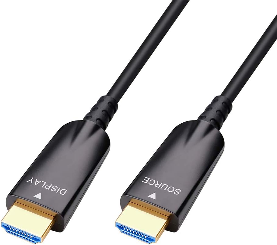 75ft Fiber Optic HDMI Cable 4K 30Hz 1080p 60Hz Black T7634