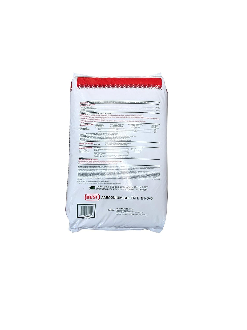 Ammonium Sulfate 21-0-0 Fertilizer 50 Pounds T23845