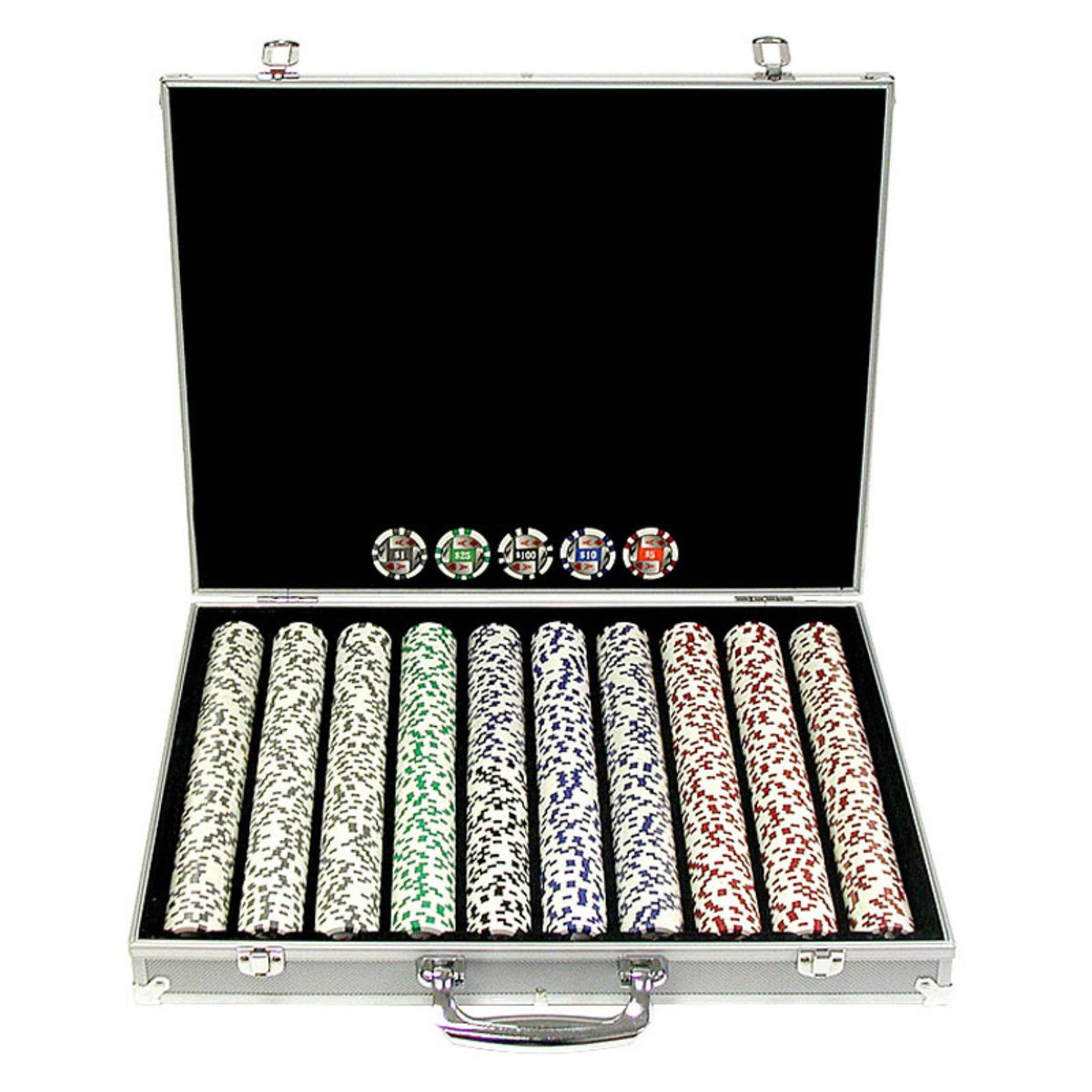 1000 11.5 Gram Chip Set with Aluminum Case A34547