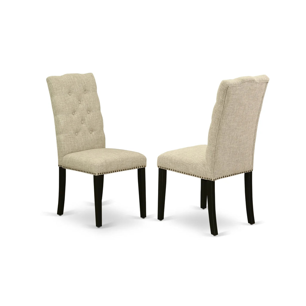 6-Pc Dining Table Set with Parson Chairs and Bench C593020