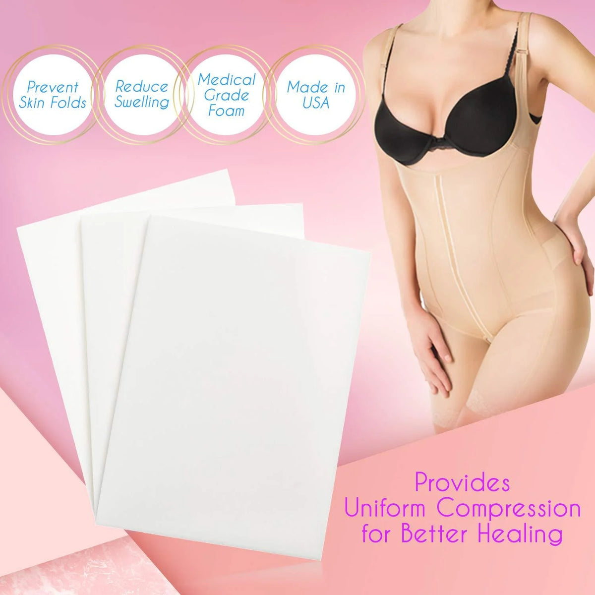 3 Pack Lipo Foam Medical Grade Foam Q986430