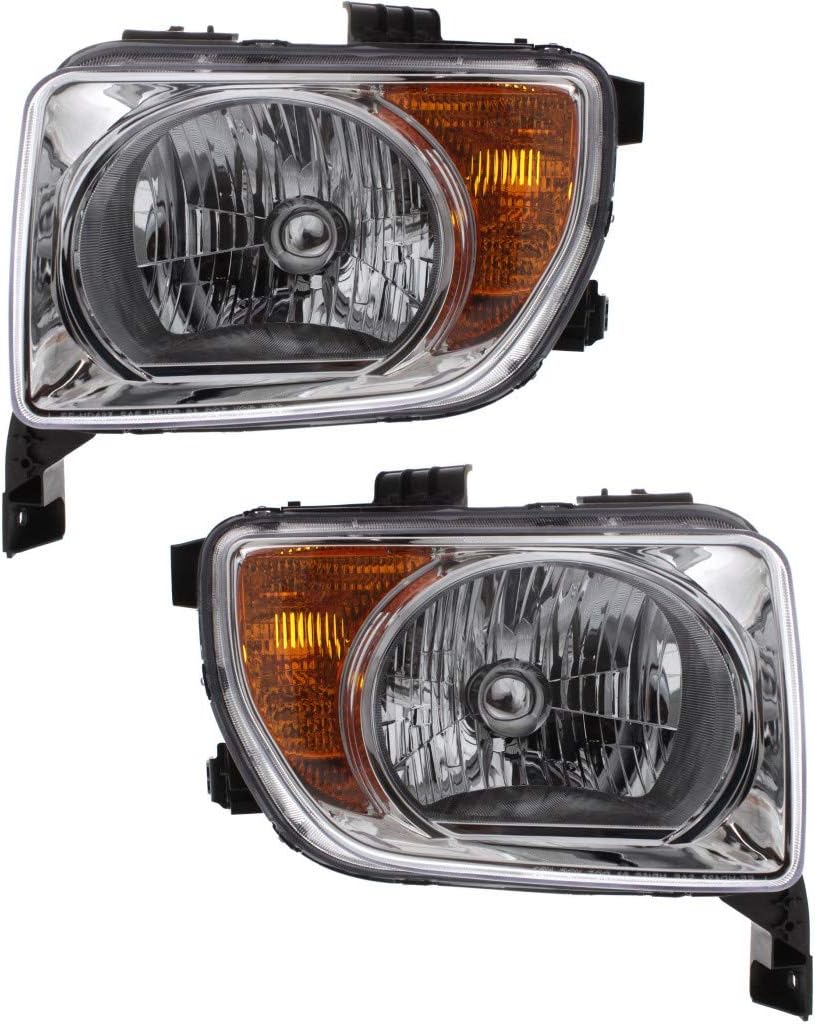 Headlight Assembly Pair Halogen M908