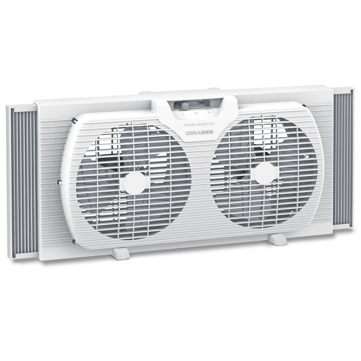 9" Twin Window Fan with Reversible Airflow Control D467