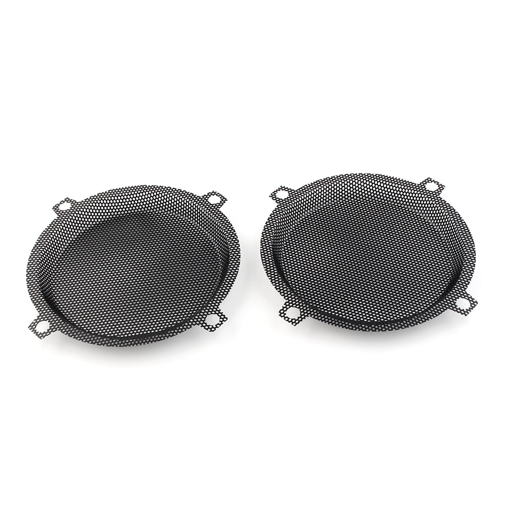 Black Motorbike Wired Punched Steel Mesh Speaker Grilles Cover for Harley Davidson Electra Glide 5.25" Speaker FLHTCU 1996-2013 D355079