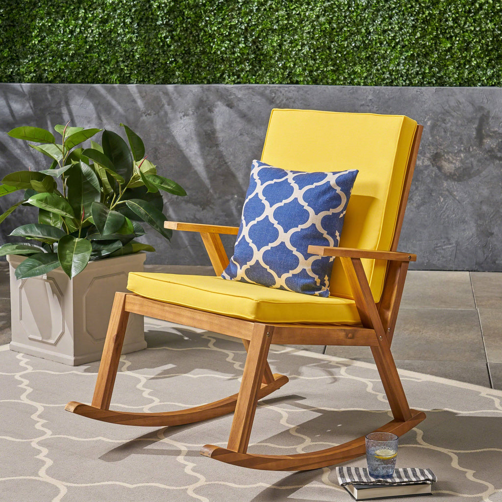 Gray Acacia Wood Rocking Chair L97668
