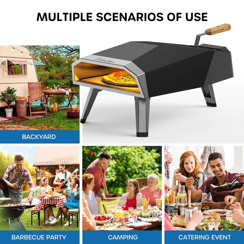 12” Wood Pellet Outdoor Pizza Oven A13758
