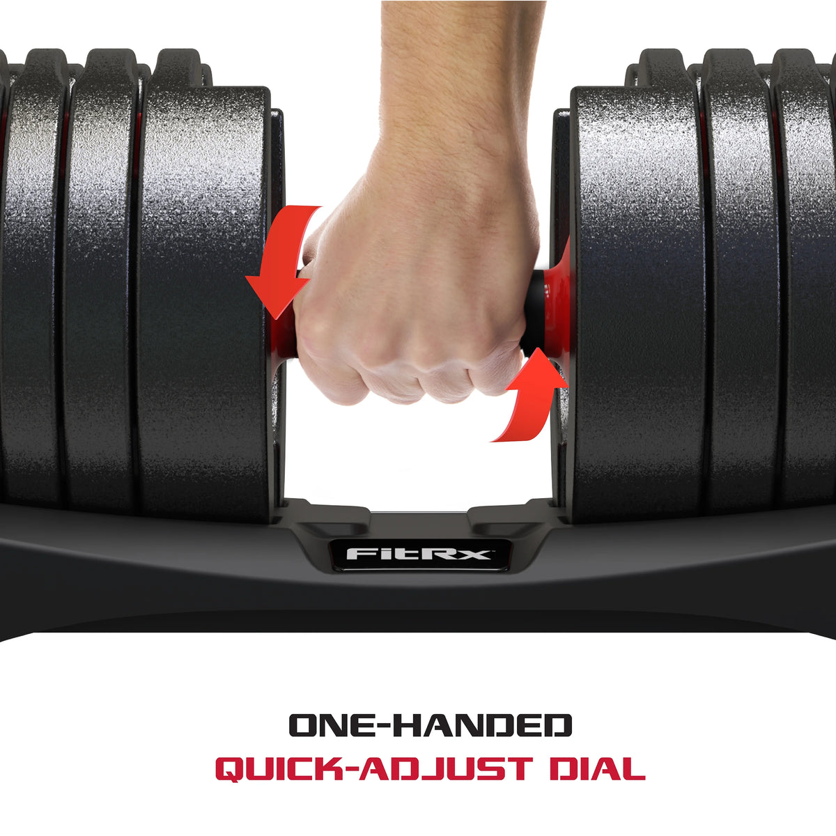 Adjustable Dumbbell 10-90 lbs Black Q427