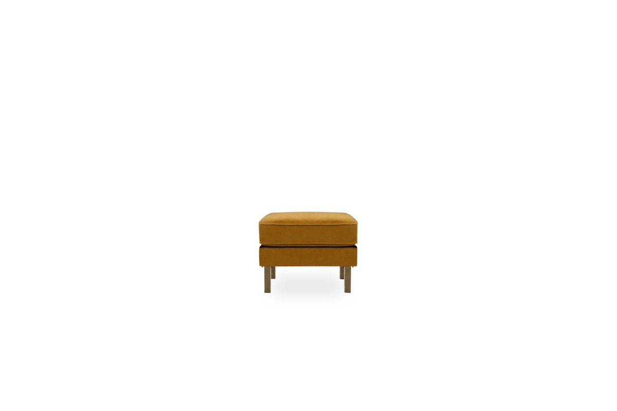Mustard Velvet Ottoman F38570