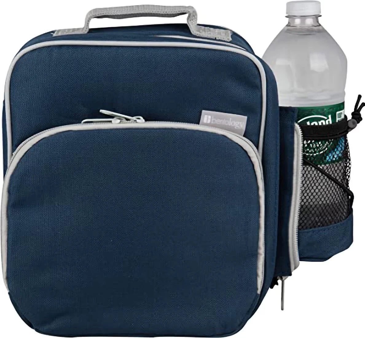 (2 pack) Insulated Lunch Box Tote with Snack Pocket and Water Bottle Holder D719