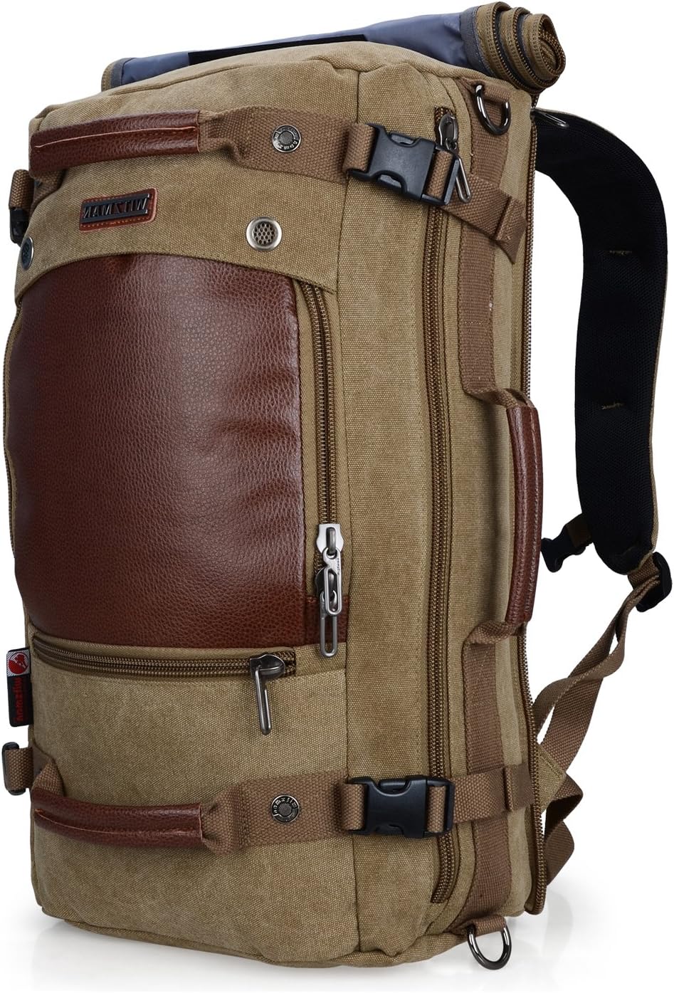 Canvas Rucksack Duffel Bag Black F5539