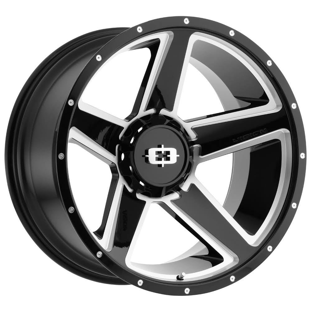Black Milled 20x9 6x5.5 30mm Wheel B254