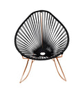 Black Weave on Copper Frame Rocker L5506