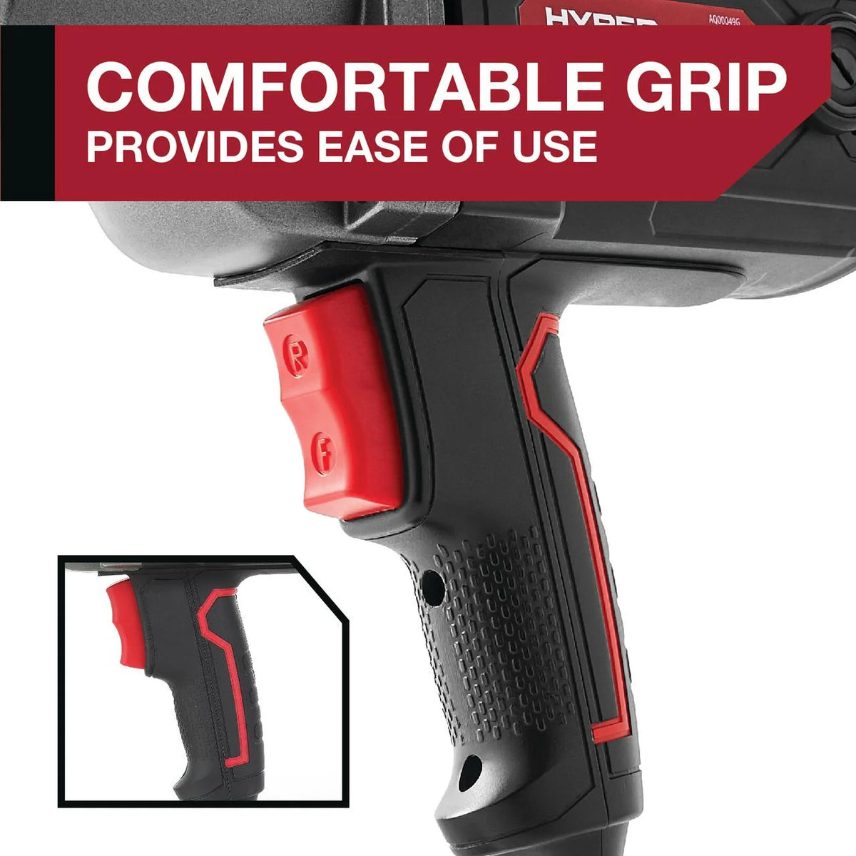 7.5A Corded Impact Wrench with 1/2 inch Anvil F988