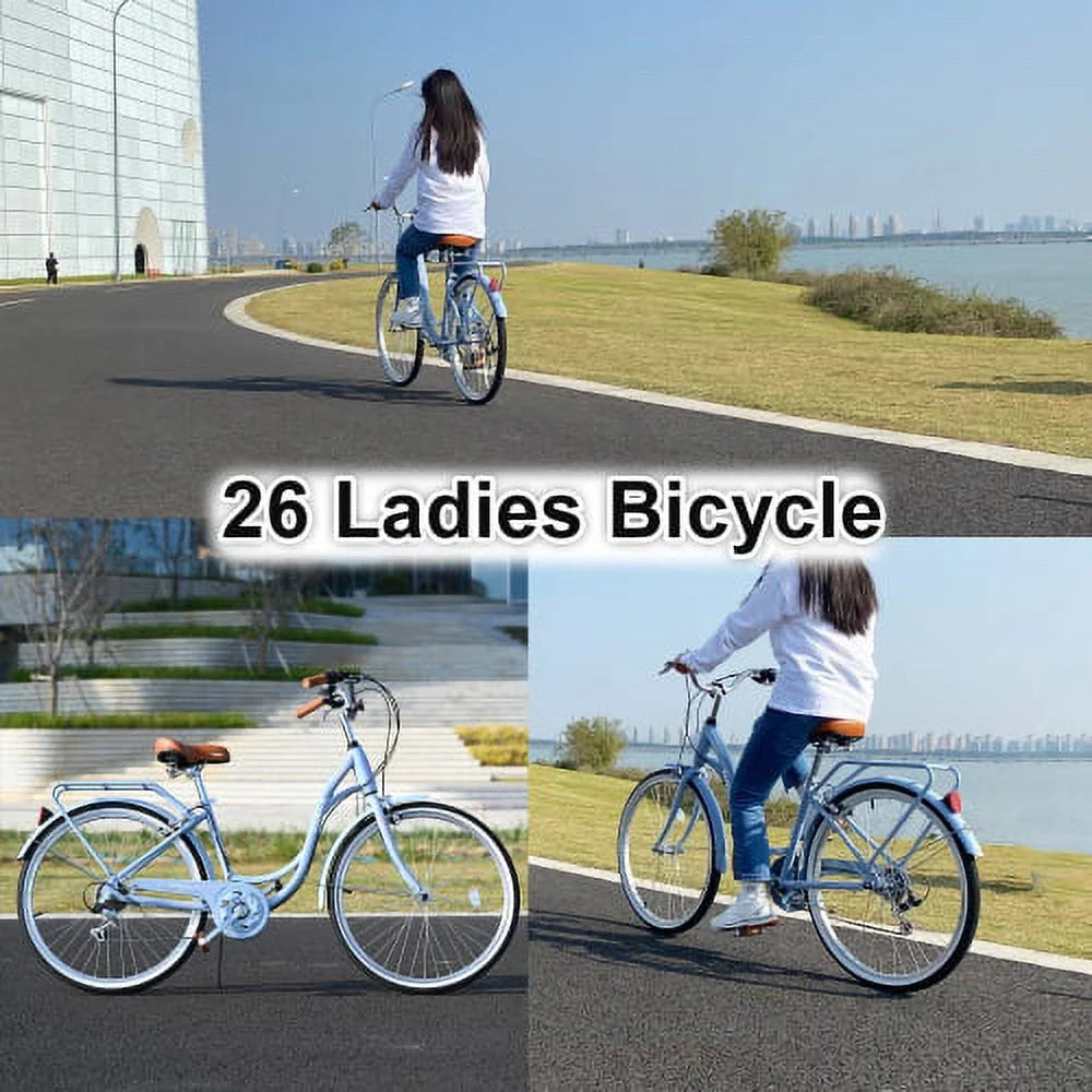 26 inch 7 Speed Steel Frame Bicycle Q75892