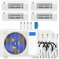 36,000 BTU 4 Zone Ceiling Cassette Ductless Air Conditioner and Heat Pump O7987