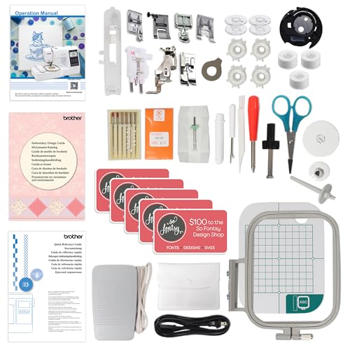 SE700 Embroidery & Sewing Machine with 90 Spools & Accessories F226935