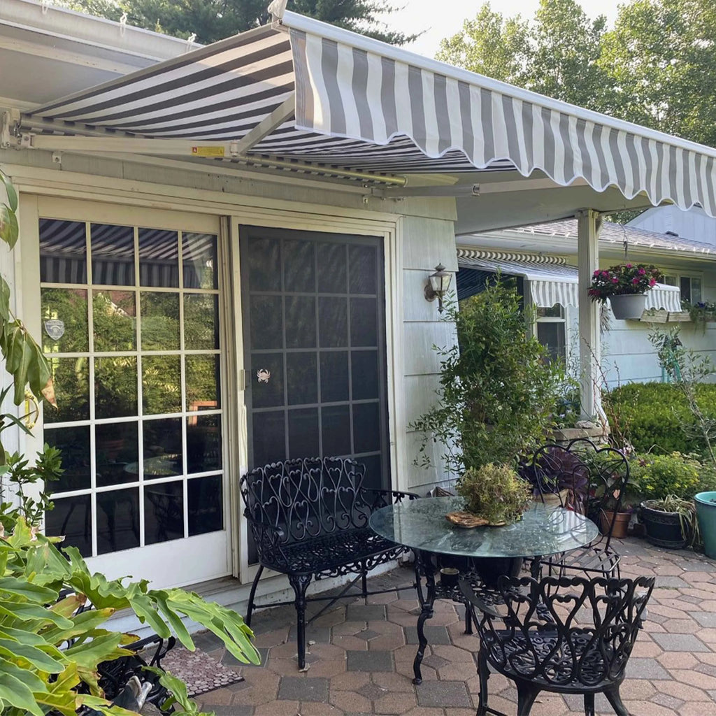 20' x 10' Retractable Motorized Patio Awning Y41350