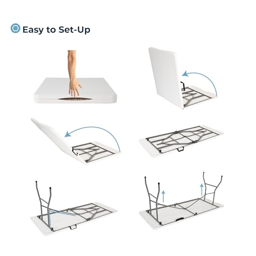 6ft Heavy Duty Folding Table with Carrying Handle A9293