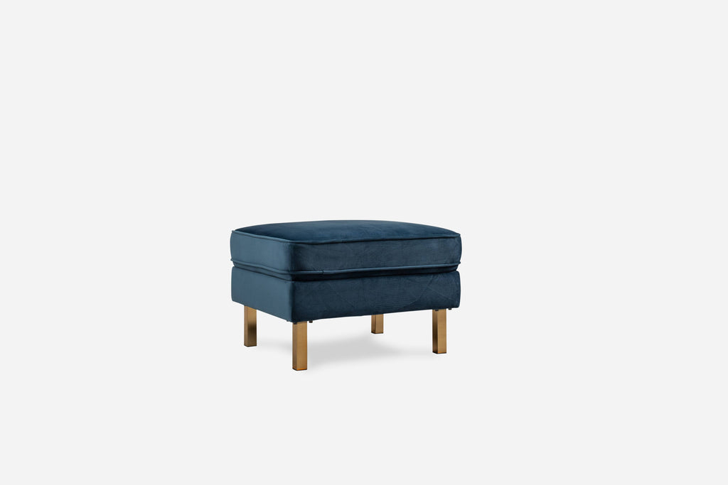 Mustard Velvet Ottoman F38570