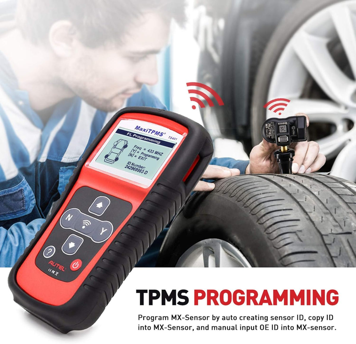 TPMS Relearn Tool for Sensor Activation Program 433/315 W58316
