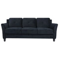 Black Microfiber Sofa Z49097