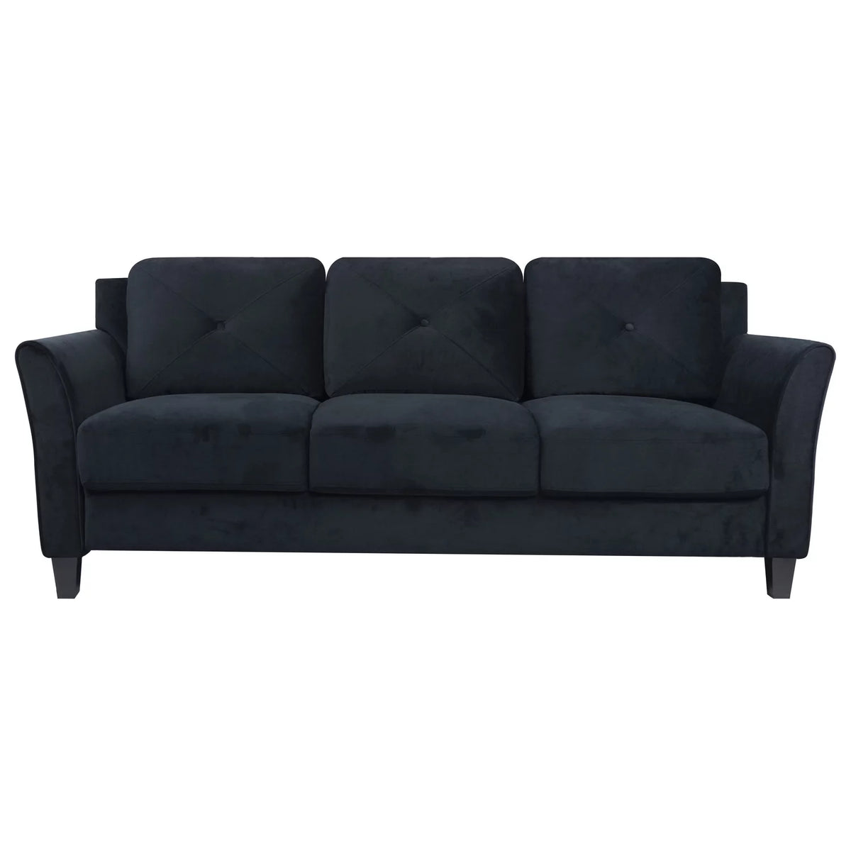 Black Microfiber Sofa Z49097