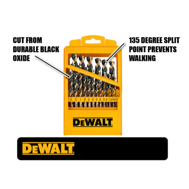 Black and Gold Drill Bit Set 29-Piece G9164