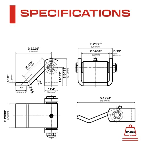 2 Pack Heavy Duty Steel Weld On Leaf Style Trailer Hinges R684893