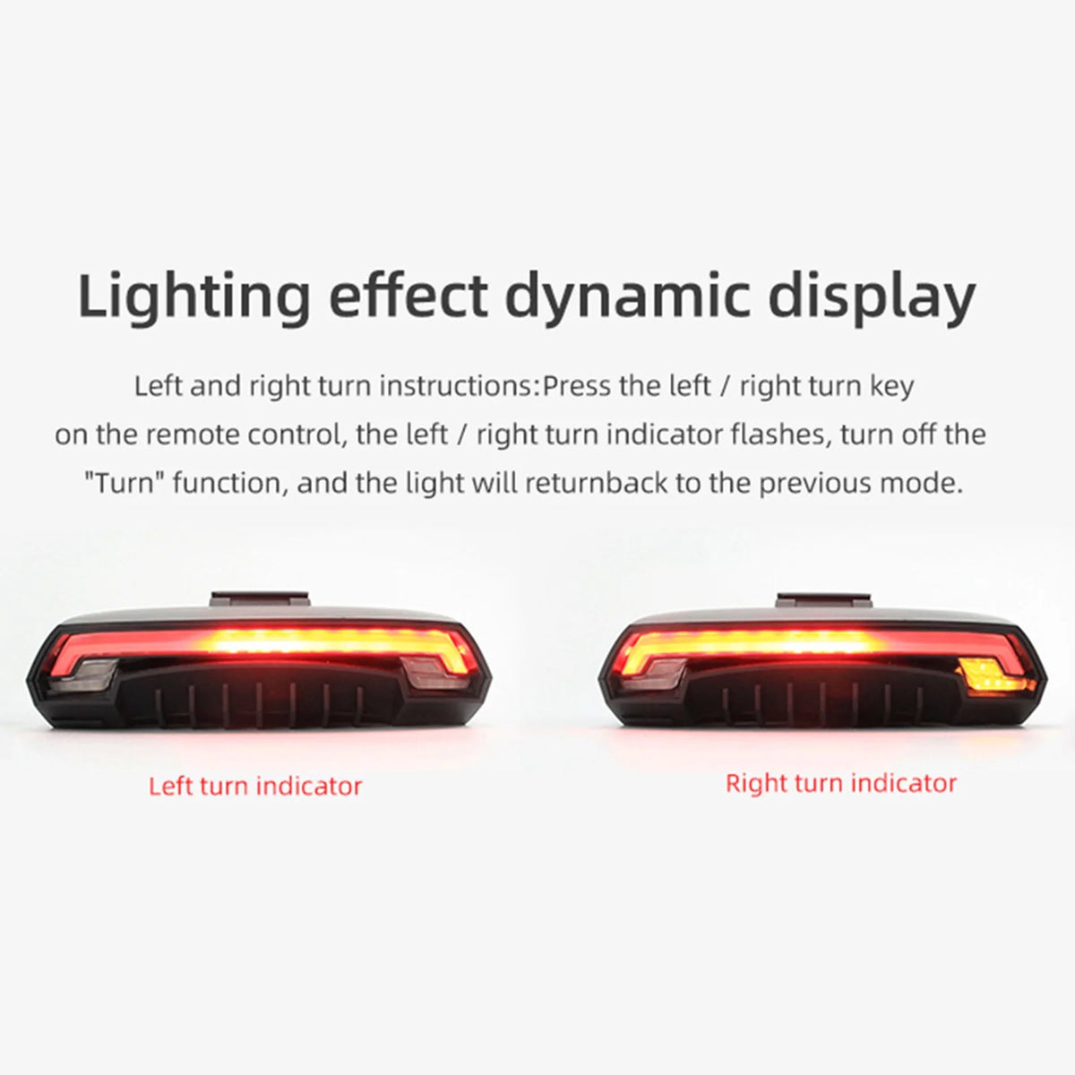 Wireless Bike Tail Light with LED Turn Signal I55201
