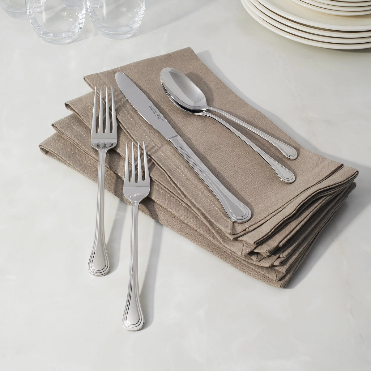 65-pc 18/10 Stainless Steel Flatware Set H986496