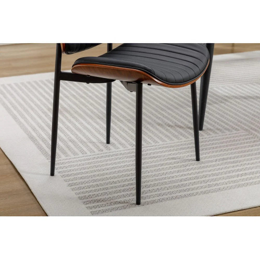 Set of 2 Faux Leather Dining Chairs U464